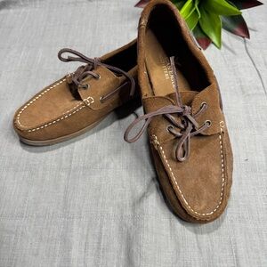 Brown Suede Men's Boat Shoes